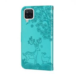 Lacné Kryty | Peňaženkové puzdro Embossing Pattern Jeleň zelené – Samsung Galaxy A12 / M12 | Lacné Kryty