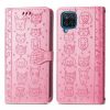 Lacné Kryty | Peňaženkové puzdro Crocodile Texture ružové – Samsung Galaxy A12 / M12 | Lacné Kryty
