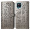 Peňaženkové puzdro Embossing Pattern Pes a Mačka zelené – Samsung Galaxy A12 / M12 | Lacné Kryty Lacné Kryty | Peňaženkové puzdro Embossing Pattern Pes a Mačka zelené – Samsung Galaxy A12 / M12 | Lacné Kryty