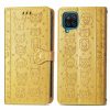 Lacné Kryty | Peňaženkové puzdro Embossing Pattern Pes a Mačka ružové – Samsung Galaxy A12 / M12 | Lacné Kryty