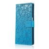 Lacné Kryty | Peňaženkové puzdro Embossing Pattern Slnečnica fialové – Samsung Galaxy A12 / M12 | Lacné Kryty