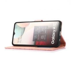 Peňaženkové puzdro Embossing Pattern Slnečnica ružové – Samsung Galaxy A12 / M12 | Lacné Kryty Lacné Kryty | Peňaženkové puzdro Embossing Pattern Slnečnica ružové – Samsung Galaxy A12 / M12 | Lacné Kryty