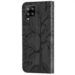 Peňaženkové puzdro Embossing Pattern Strom čierne – Samsung Galaxy A12 / M12 | Lacné Kryty Lacné Kryty | Peňaženkové puzdro Embossing Pattern Strom čierne – Samsung Galaxy A12 / M12 | Lacné Kryty