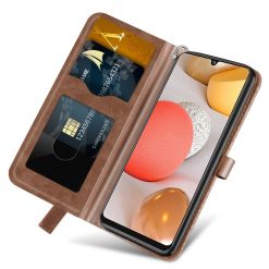 Peňaženkové puzdro Embossing Pattern Strom hnedé – Samsung Galaxy A12 / M12 | Lacné Kryty Lacné Kryty | Peňaženkové puzdro Embossing Pattern Strom hnedé – Samsung Galaxy A12 / M12 | Lacné Kryty