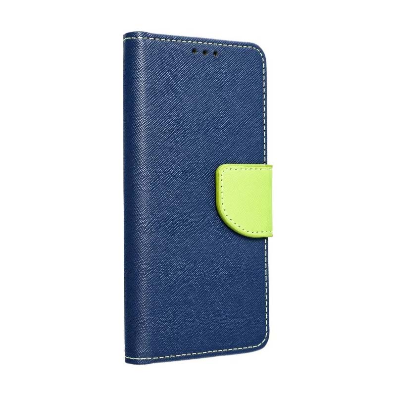 Peňaženkové puzdro Fancy Book modro-limetkové – Samsung Galaxy A13 