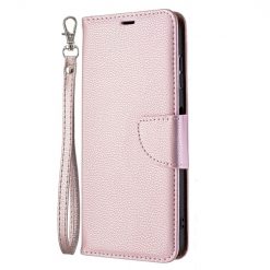 Lacné Kryty | Peňaženkové puzdro Fancy Litchi ružové – Nokia G10 / G20