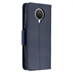 Lacné Kryty | Peňaženkové puzdro Fancy Litchi modré – Nokia G10 / G20 | Lacné Kryty