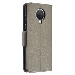 Peňaženkové puzdro Fancy Litchi sivé – Nokia G10 / G20 | Lacné Kryty Lacné Kryty | Peňaženkové puzdro Fancy Litchi sivé – Nokia G10 / G20 | Lacné Kryty