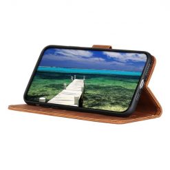 Lacné Kryty | Peňaženkové puzdro Khazneh hnedé – Samsung Galaxy A13 (4G) | Lacné Kryty