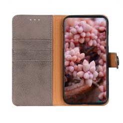 Lacné Kryty | Peňaženkové puzdro Khazneh wallet case sivé – Samsung Galaxy A13 (4G) | Lacné Kryty