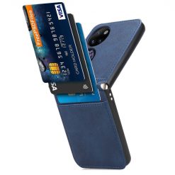 Lacné Kryty | Peňaženkové puzdro Lambskin Texture modré – Huawei P50 Pocket | Lacné Kryty