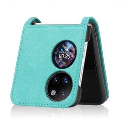 Lacné Kryty | Peňaženkové puzdro Lambskin Texture zelené – Huawei P50 Pocket | Lacné Kryty