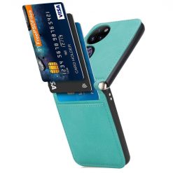 Lacné Kryty | Peňaženkové puzdro Lambskin Texture zelené – Huawei P50 Pocket | Lacné Kryty
