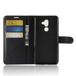 Lacné Kryty | Peňaženkové puzdro Litchi čierne – Nokia 7 Plus | Lacné Kryty