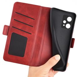 Lacné Kryty | Peňaženkové puzdro Magnetic fresh case červené – Realme 9 5G / 9 Pro | Lacné Kryty