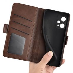 Lacné Kryty | Peňaženkové puzdro Magnetic fresh case hnedé – Realme 9 5G / 9 Pro | Lacné Kryty
