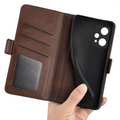 Peňaženkové puzdro Magnetic fresh case hnedé – Realme 9 (4G) / 9 Pro+ | Lacné Kryty Lacné Kryty | Peňaženkové puzdro Magnetic fresh case hnedé – Realme 9 (4G) / 9 Pro+ | Lacné Kryty