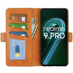 Lacné Kryty | Peňaženkové puzdro Magnetic fresh case žlté – Realme 9 5G / 9 Pro | Lacné Kryty
