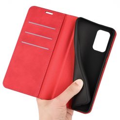 Lacné Kryty | Peňaženkové puzdro Magnetic smooth case červené – Samsung Galaxy A53 5G | Lacné Kryty