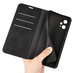 Lacné Kryty | Peňaženkové puzdro Magnetic smooth case čierne – Realme 9 5G / 9 Pro | Lacné Kryty