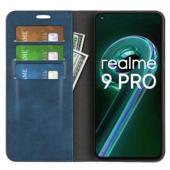 Lacné Kryty | Peňaženkové puzdro Magnetic smooth case modré – Realme 9 5G / 9 Pro | Lacné Kryty
