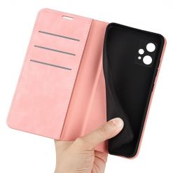 Peňaženkové puzdro Magnetic smooth case ružové – Realme 9 5G / 9 Pro | Lacné Kryty Lacné Kryty | Peňaženkové puzdro Magnetic smooth case ružové – Realme 9 5G / 9 Pro | Lacné Kryty