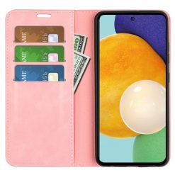 Lacné Kryty | Peňaženkové puzdro Magnetic smooth case ružové – Samsung Galaxy A13 4G | Lacné Kryty