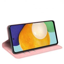 Lacné Kryty | Peňaženkové puzdro Magnetic smooth case ružové – Samsung Galaxy A13 4G | Lacné Kryty