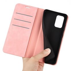 Lacné Kryty | Peňaženkové puzdro Magnetic smooth case ružové – Samsung Galaxy A53 5G | Lacné Kryty