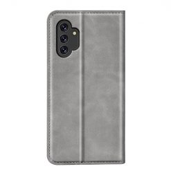 Lacné Kryty | Peňaženkové puzdro Magnetic smooth case sivé – Samsung Galaxy A13 4G | Lacné Kryty