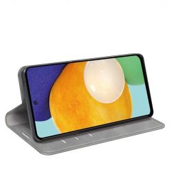 Lacné Kryty | Peňaženkové puzdro Magnetic smooth case sivé – Samsung Galaxy A13 4G | Lacné Kryty