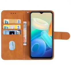 Lacné Kryty | Peňaženkové puzdro Splendid case hnedé – Vivo Y76 5G | Lacné Kryty