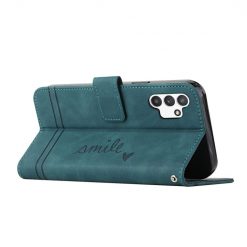 Peňaženkové puzdro Retro Smile zelené – Samsung Galaxy A13 (4G) | Lacné Kryty Lacné Kryty | Peňaženkové puzdro Retro Smile zelené – Samsung Galaxy A13 (4G) | Lacné Kryty