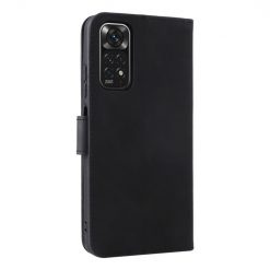Lacné Kryty | Peňaženkové puzdro Solid čierne – Xiaomi Redmi Note 11 (4G) / Note 11S | Lacné Kryty
