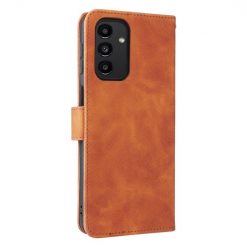Peňaženkové puzdro Solid hnedé – Samsung Galaxy A13 (4G) | Lacné Kryty Lacné Kryty | Peňaženkové puzdro Solid hnedé – Samsung Galaxy A13 (4G) | Lacné Kryty