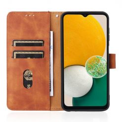 Peňaženkové puzdro Solid hnedé – Samsung Galaxy A13 (4G) | Lacné Kryty Lacné Kryty | Peňaženkové puzdro Solid hnedé – Samsung Galaxy A13 (4G) | Lacné Kryty