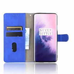 Lacné Kryty | Peňaženkové puzdro Solid modré – OnePlus 7 Pro | Lacné Kryty