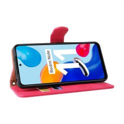 Lacné Kryty | Peňaženkové puzdro Solid ružové – Xiaomi Redmi Note 11 (4G) / Note 11S | Lacné Kryty