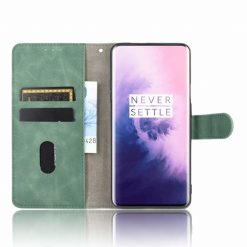 Lacné Kryty | Peňaženkové puzdro Solid zelené – OnePlus 7 Pro | Lacné Kryty