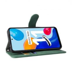 Lacné Kryty | Peňaženkové puzdro Solid zelené – Xiaomi Redmi Note 11 (4G) / Note 11S | Lacné Kryty