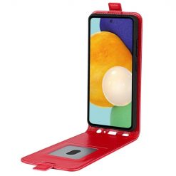 Lacné Kryty | Vyklápacie puzdro Vertical flip case červené – Samsung Galaxy A13 (4G) | Lacné Kryty