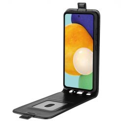 Lacné Kryty | Vyklápacie puzdro Vertical flip case čierne – Samsung Galaxy A13 (4G) | Lacné Kryty