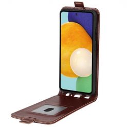Vyklápacie puzdro Vertical flip case hnedé – Samsung Galaxy A13 (4G) | Lacné Kryty Lacné Kryty | Vyklápacie puzdro Vertical flip case hnedé – Samsung Galaxy A13 (4G) | Lacné Kryty