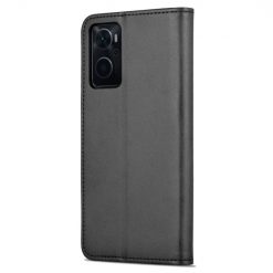 Lacné Kryty | Peňaženkové puzdro AZNS Skin Feel čierne – Realme 9i / Oppo A96 | Lacné Kryty
