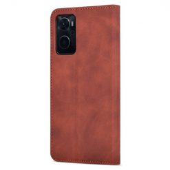 Peňaženkové puzdro AZNS Skin Feel hnedé – Realme 9i / Oppo A96 | Lacné Kryty Lacné Kryty | Peňaženkové puzdro AZNS Skin Feel hnedé – Realme 9i / Oppo A96 | Lacné Kryty