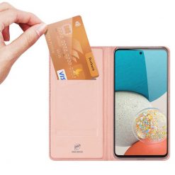 Lacné Kryty | Peňaženkové puzdro Dux Ducis Skin Pro ružové – Samsung Galaxy A53 5G | Lacné Kryty