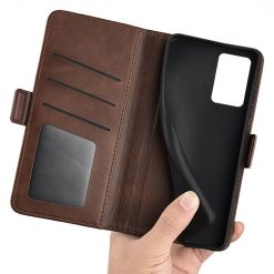 Lacné Kryty | Peňaženkové puzdro Magnetic fresh case hnedé – OnePlus Nord CE 2 5G | Lacné Kryty