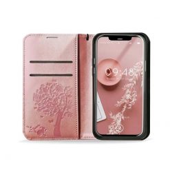 Lacné Kryty | Peňaženkové puzdro Mezzo tree ružové – Xiaomi Poco M4 Pro 5G / Xiaomi Redmi Note 11S 5G | Lacné Kryty