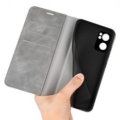 Lacné Kryty | Peňaženkové puzdro Posh magnetic case sivé – Oppo Reno7 5G (Reno 7 5G) | Lacné Kryty