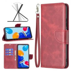 Peňaženkové Puzdro Retro Lambskin Červené – Xiaomi Redmi Note 11 (4G) / 11S | Lacné Kryty Lacné Kryty | Peňaženkové Puzdro Retro Lambskin Červené – Xiaomi Redmi Note 11 (4G) / 11S | Lacné Kryty